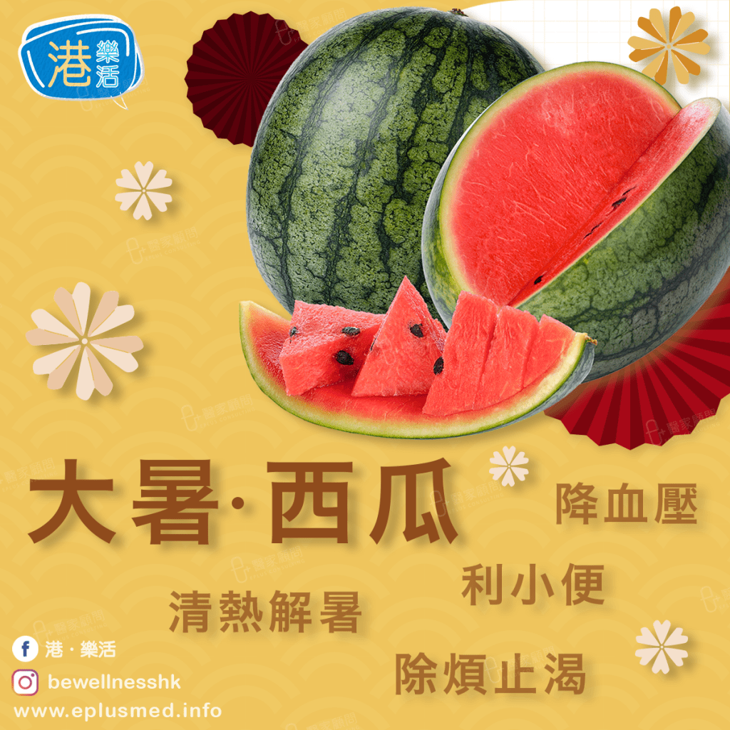 bewellnesshk fb cover_廿四節氣 大暑 西瓜